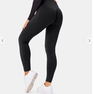 Halara Seamless Flow High Waisted Butt Lifting Leggings  Black (7/8 length)